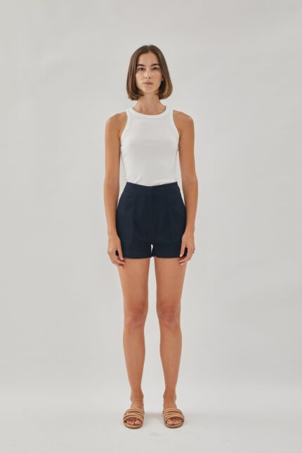 Box Shorts in Dark Navy